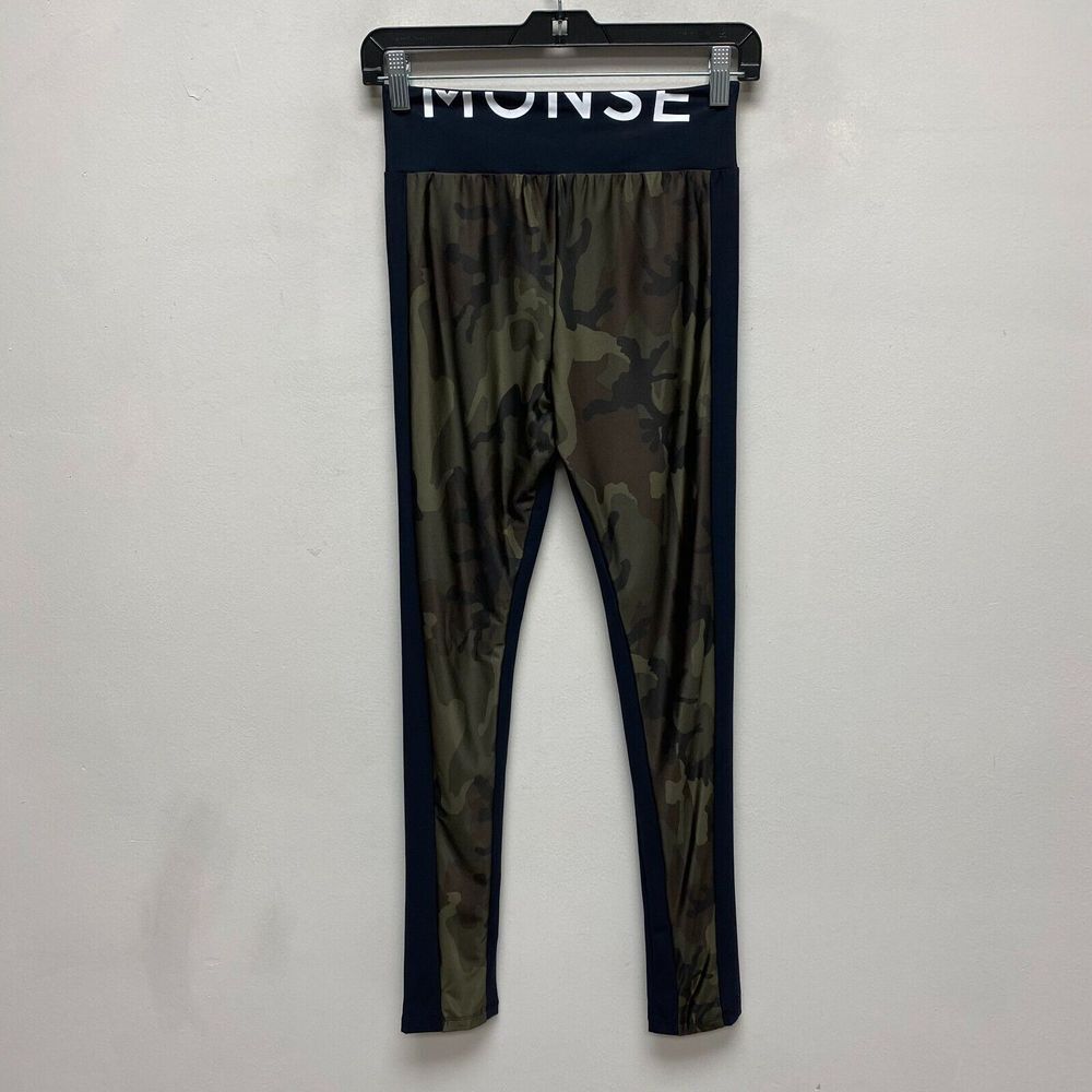 Monse Womens Black Camouflage High Rise‎ Pull On Stretch Straight Leggings XS - Picture 4 of 8
